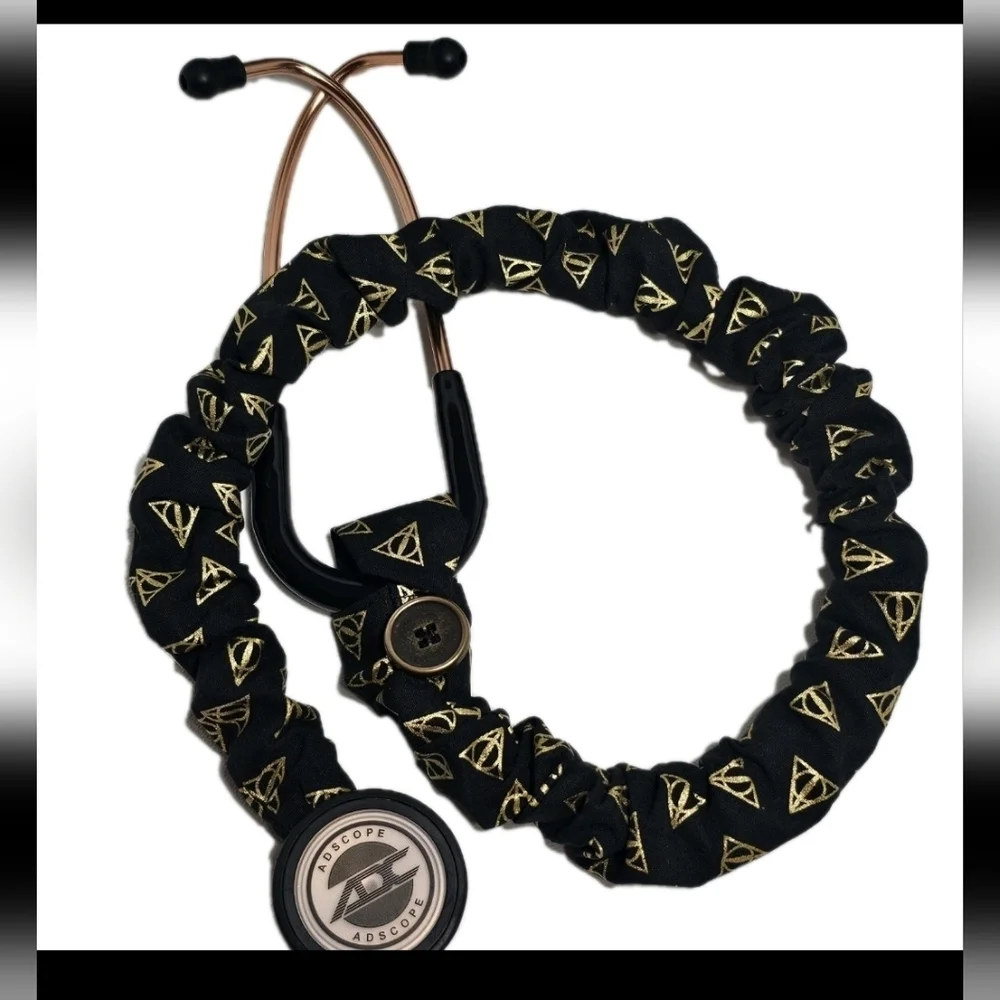 Handmade Harry Potter Deathly Hallows Stethoscope Sleeve: Washable Cotton Cover